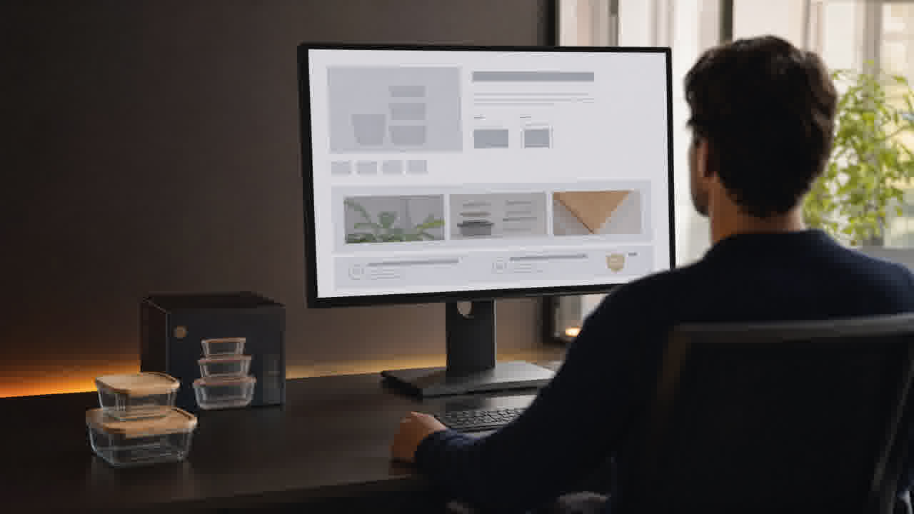 International brand manager analysing product listing
